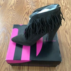 Michael Antonio Manika Fringe Booties